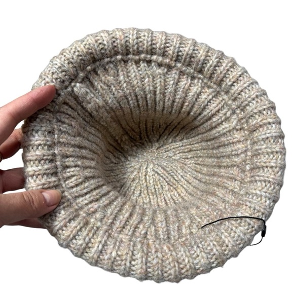 New Free People Beige Knitted Bucket Hat main image 4